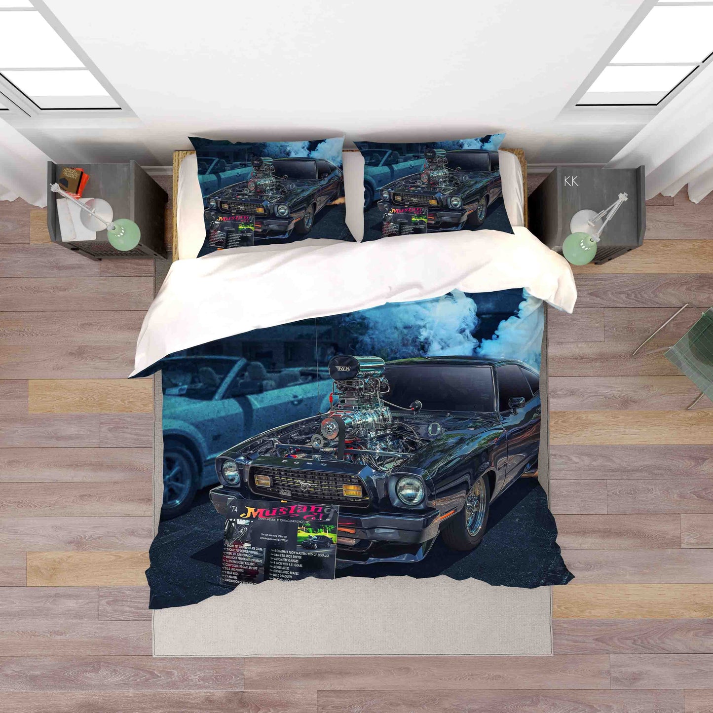 3D Automobile House Fog Quilt Cover Set Bedding Set Duvet Cover Pillowcase 368
