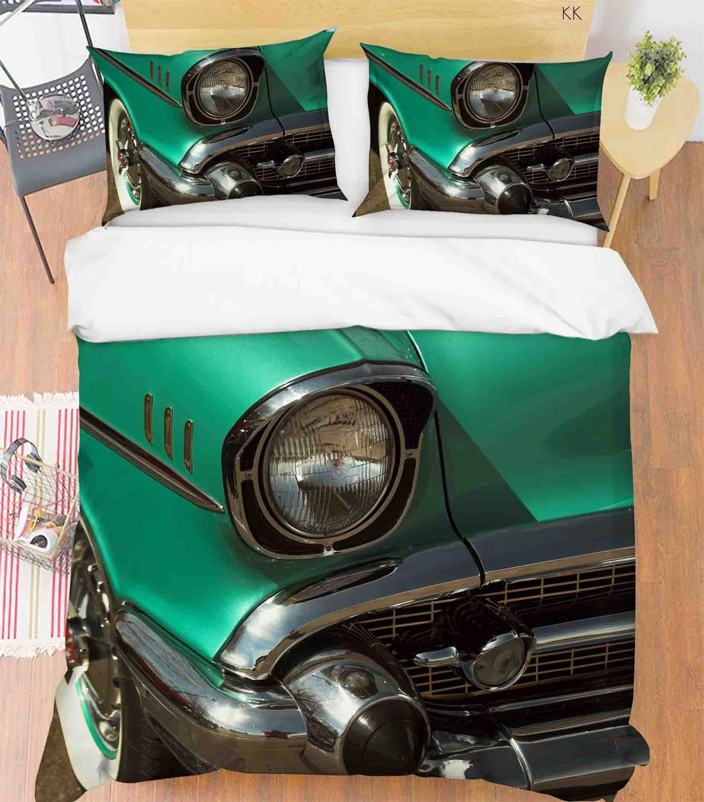 3D Automative Lighting Tyre Quilt Cover Set Bedding Set Duvet Cover Pillowcase 370
