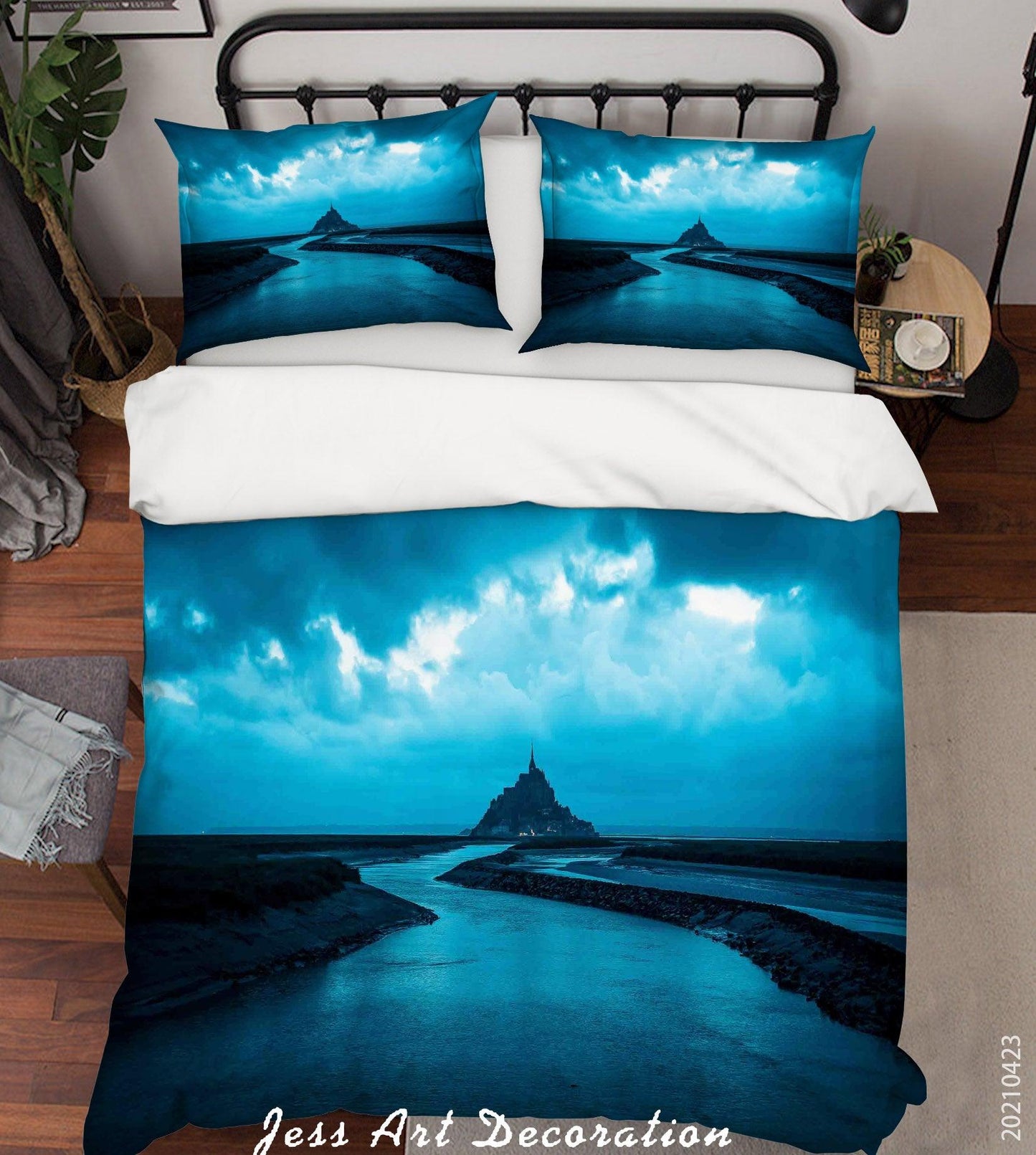 3D Blue Sky Sea Landscape Quilt Cover Set Bedding Set Duvet Cover Pillowcases 126