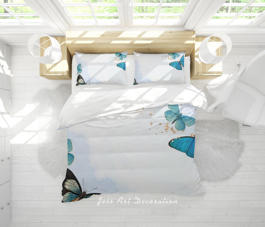 3D Animal Butterfly Quilt Cover Set Bedding Set Duvet Cover Pillowcase 229