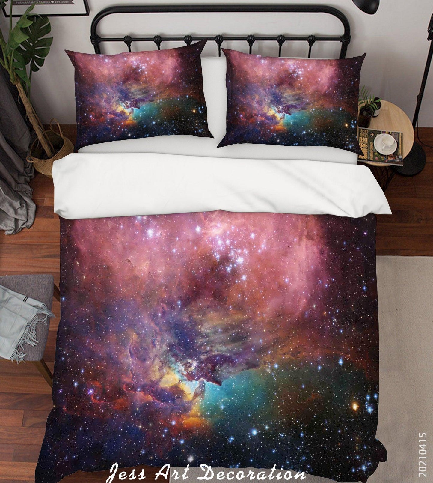 3D Abstract Space Stars Quilt Cover Set Bedding Set Duvet Cover Pillowcases 79