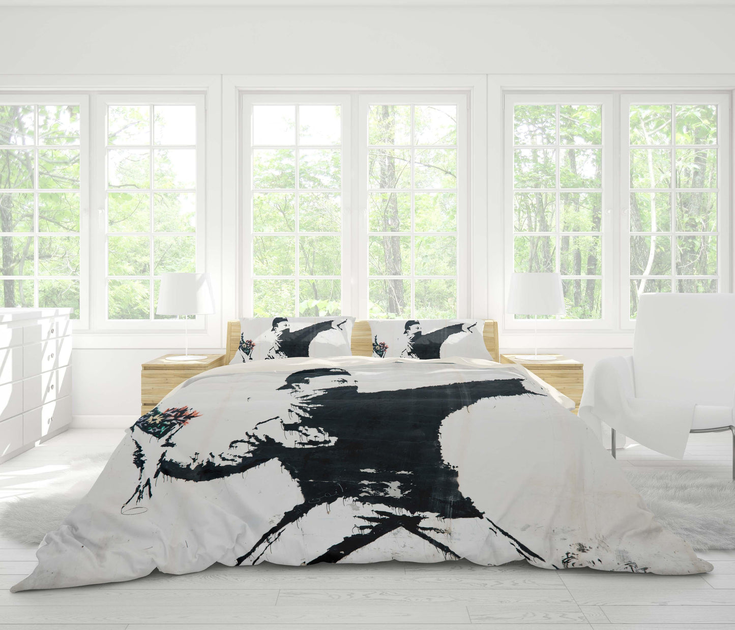 3D Black Boy Quilt Cover Set Bedding Set Pillowcases 29