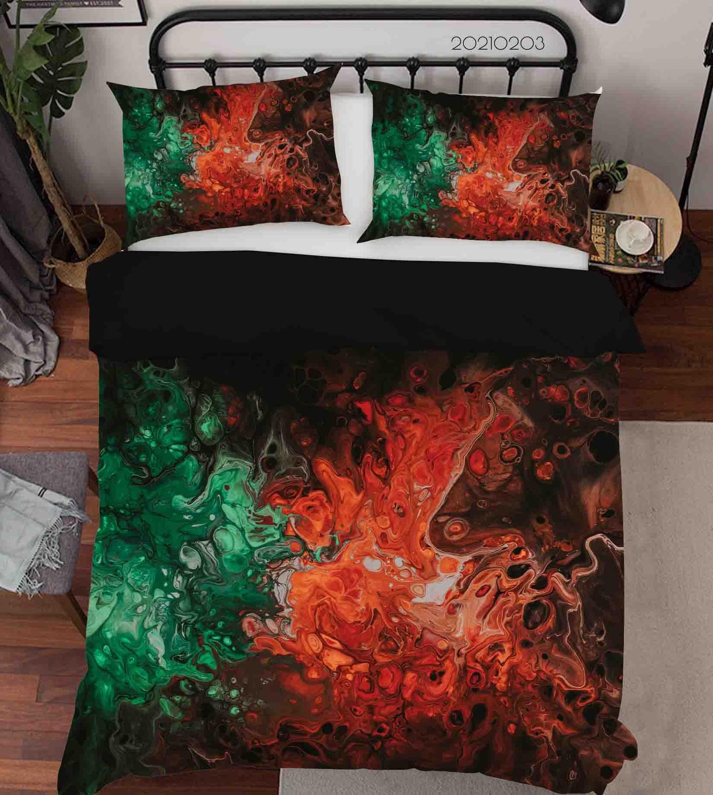 3D Abstract Color Marble Texture Quilt Cover Set Bedding Set Duvet Cover Pillowcases 24