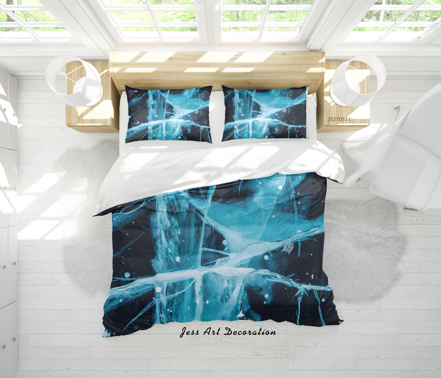 3D Abstract Marble Texture Quilt Cover Set Bedding Set Duvet Cover Pillowcases 589