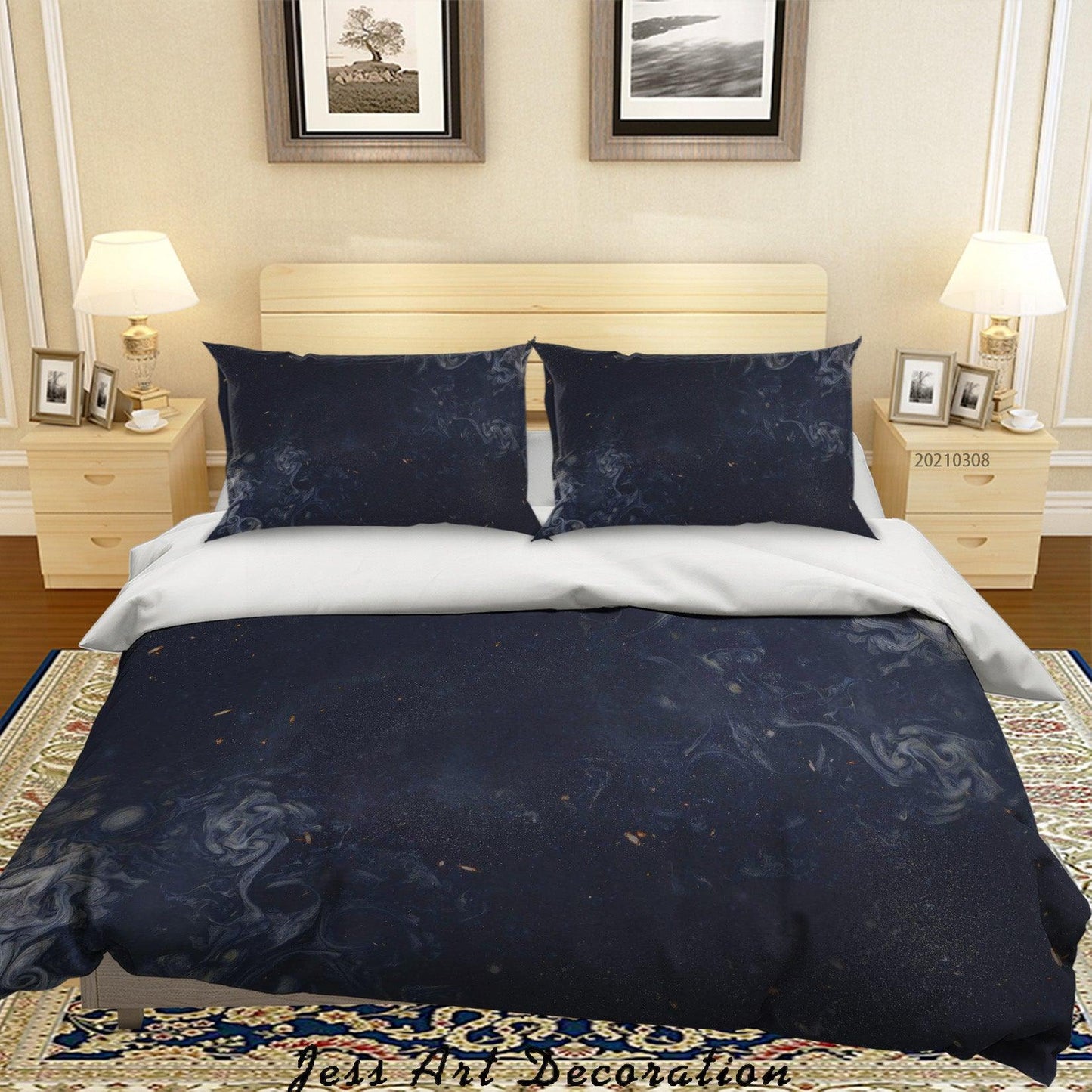 3D Abstract Marble Texture Quilt Cover Set Bedding Set Duvet Cover Pillowcases 257