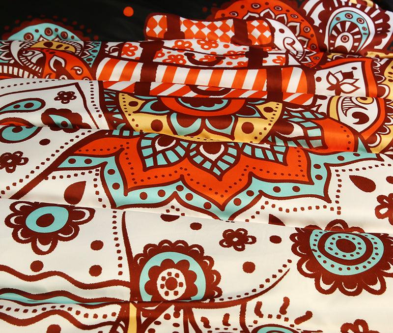 3D Bohemian Elephant Quilt Cover Set Bedding Set Pillowcases 13