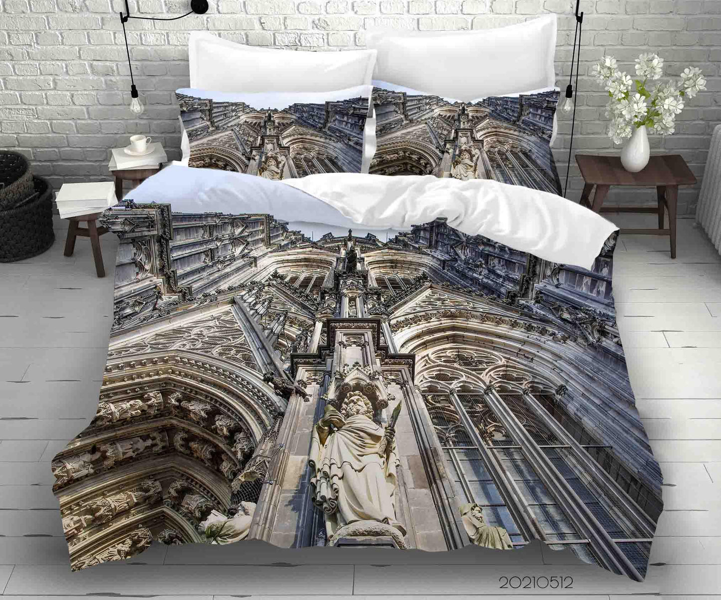 3D Art Architecture Sculpture Quilt Cover Set Bedding Set Duvet Cover Pillowcases 214