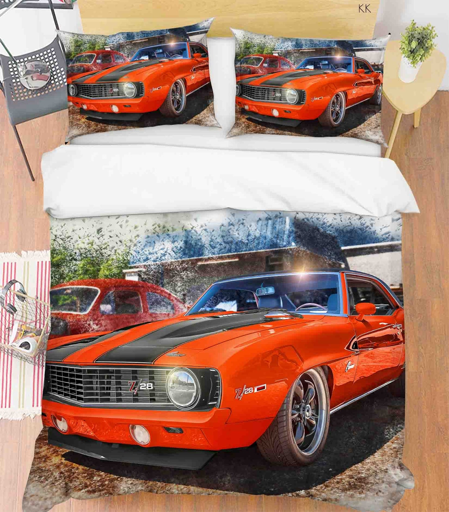 3D Automobile Wave Point Quilt Cover Set Bedding Set Duvet Cover Pillowcase 453