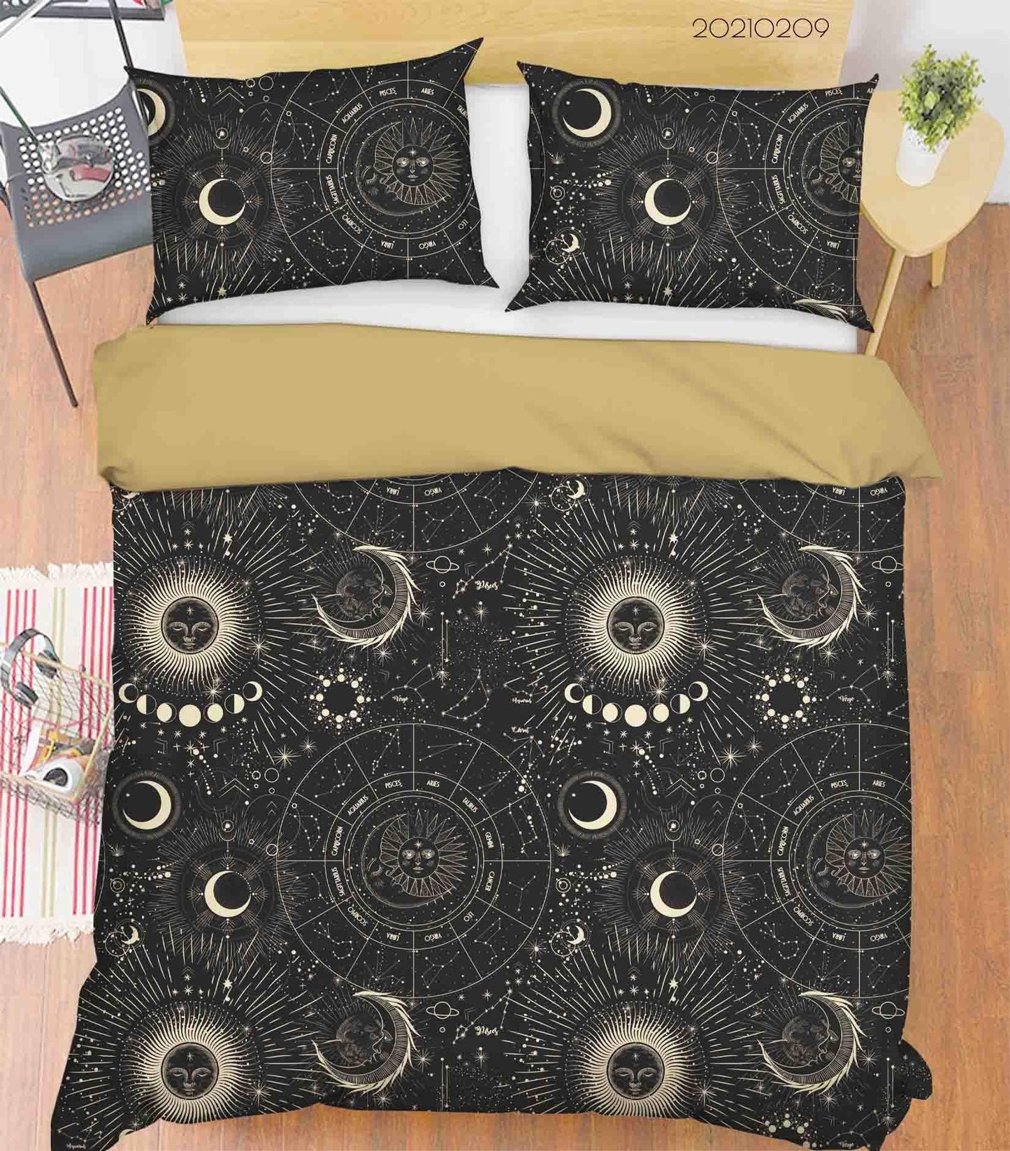 3D Black Space Solar System Planet Quilt Cover Set Bedding Set Duvet Cover Pillowcases 41