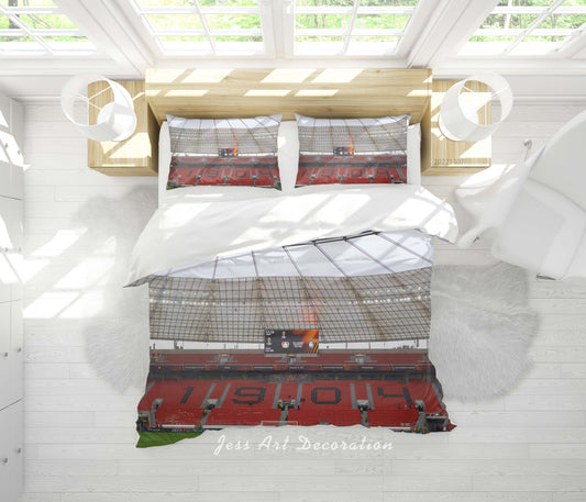 3D Bayer Leverkusen Football Field Spectator Seats Quilt Cover Set Bedding Set Duvet Cover Pillowcase 744