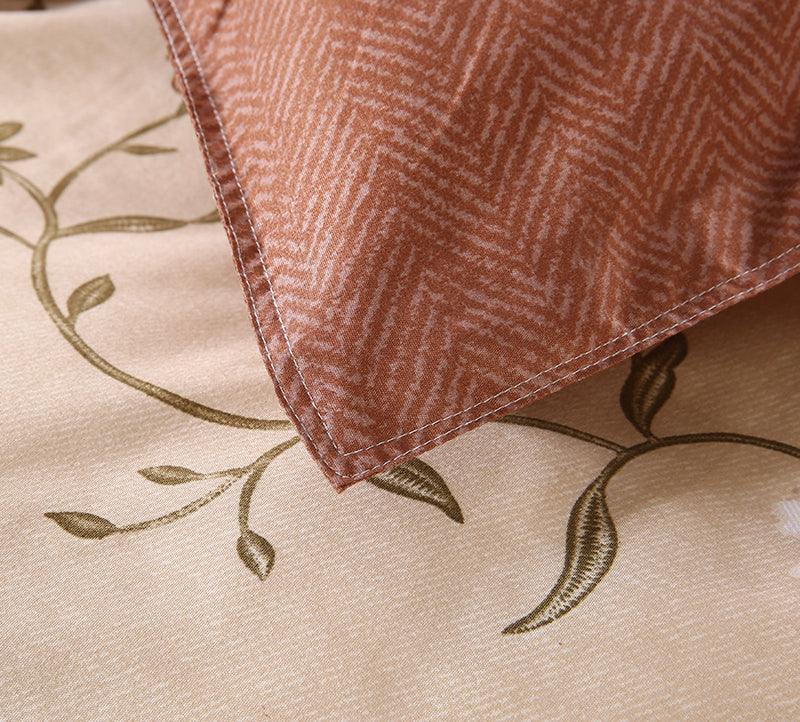 3D Brown Rose Quilt Cover Set Bedding Set Pillowcases 42