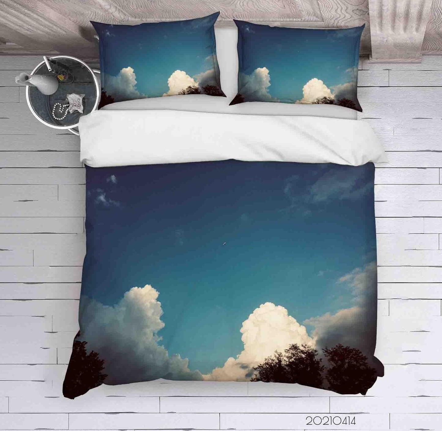 3D Blue Sky Cloud Quilt Cover Set Bedding Set Duvet Cover Pillowcases 33