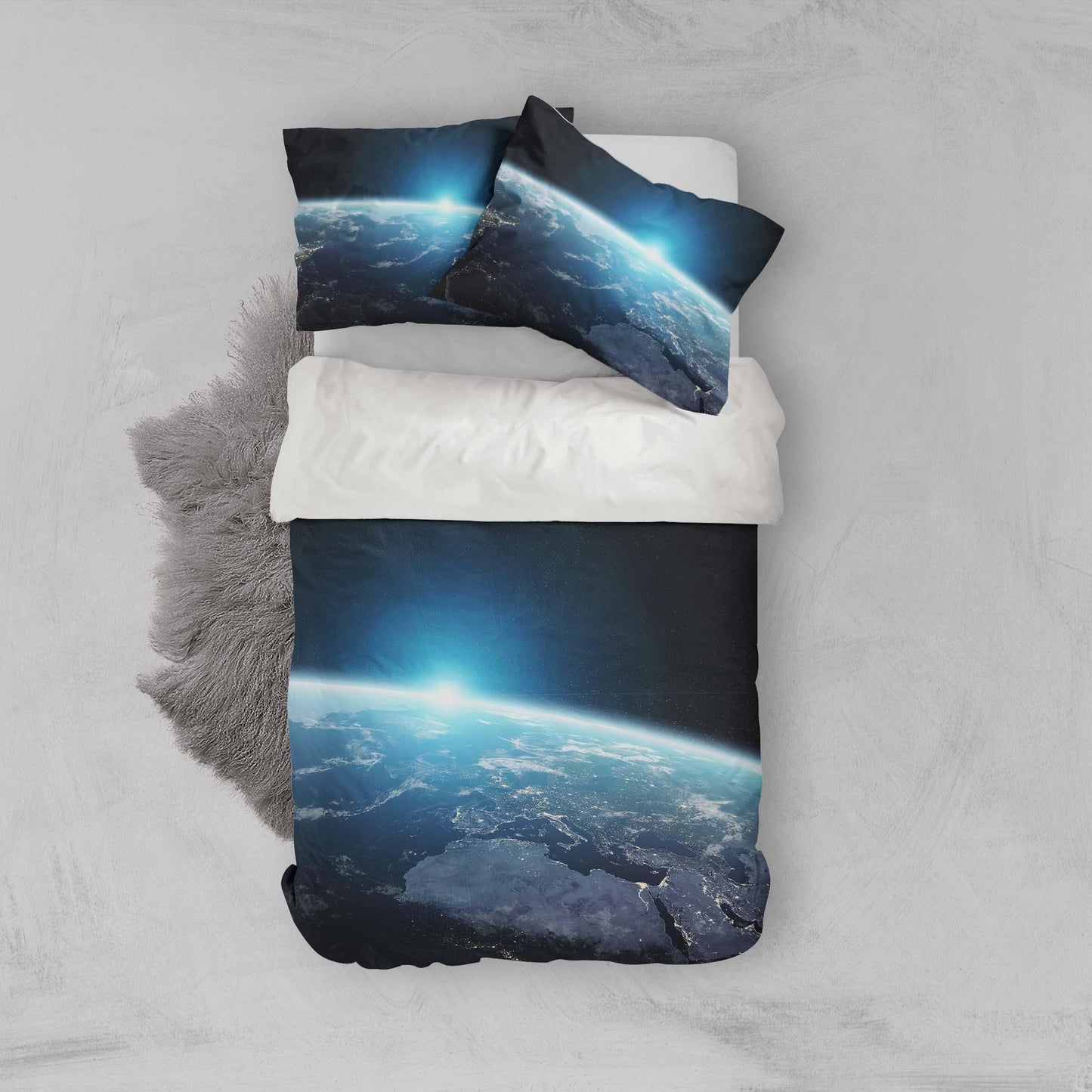 3D Blue Out Space Quilt Cover Set Bedding Set Pillowcases 127