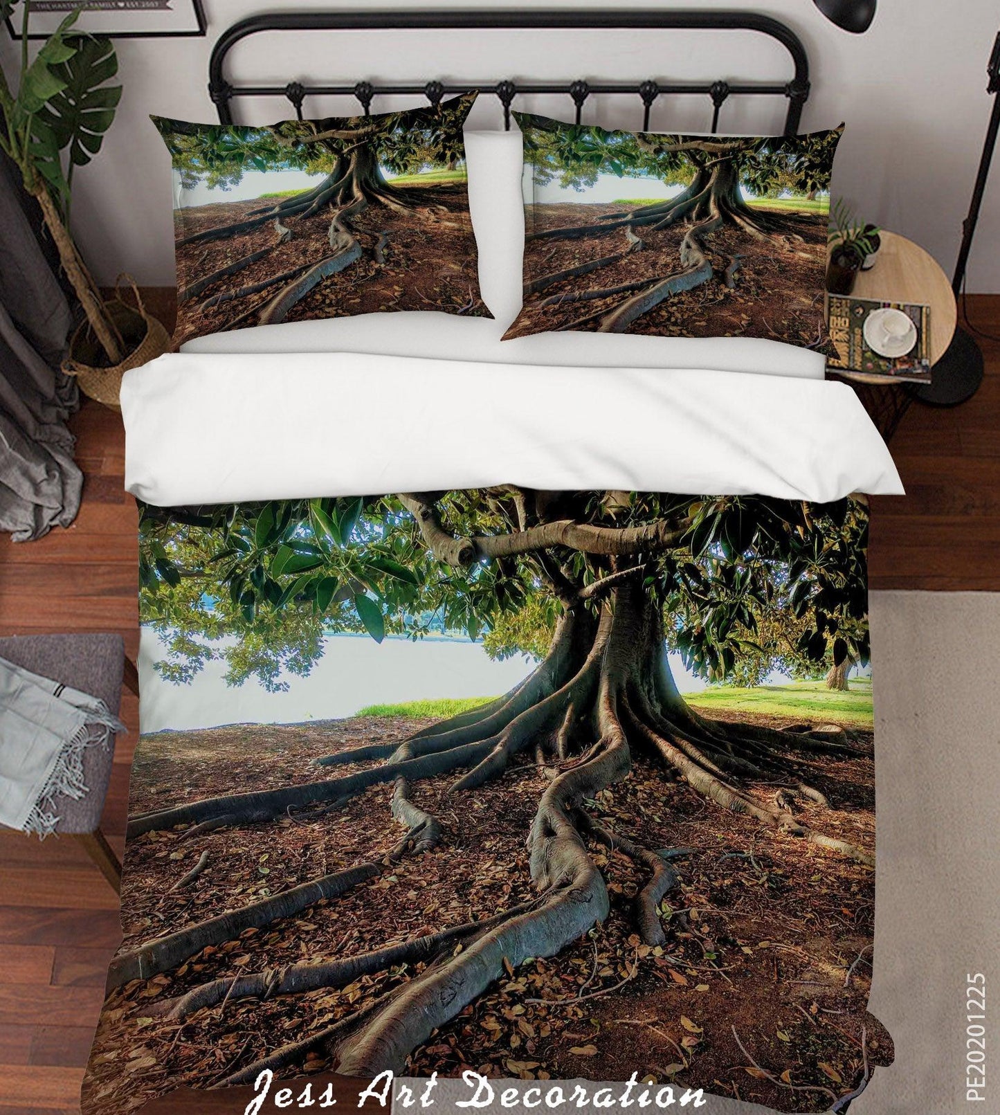 3D Ancient Tree Scenery Quilt Cover Set Bedding Set Duvet Cover Pillowcases 12