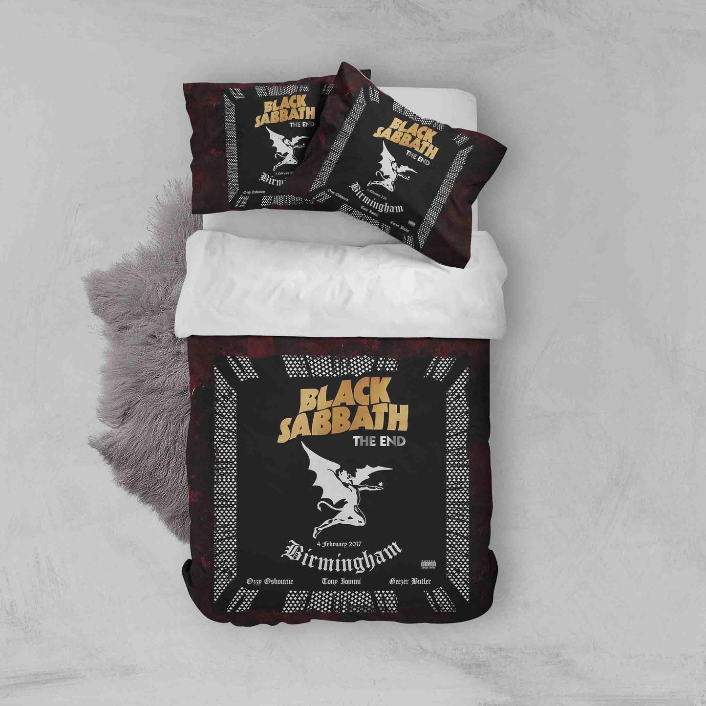 3D Black Sabbath Quilt Cover Set Bedding Set Duvet Cover Pillowcases SF58