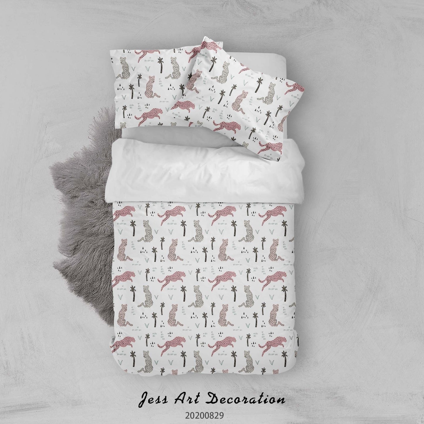 3D Abstract Hand Draw Cartoon Nature Pattern Quilt Cover Set Bedding Set Duvet Cover Pillowcases WJ 3529