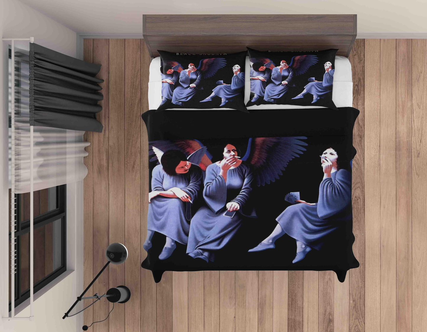 3D Blue Black Sabbath Quilt Cover Set Bedding Set Duvet Cover Pillowcases SF