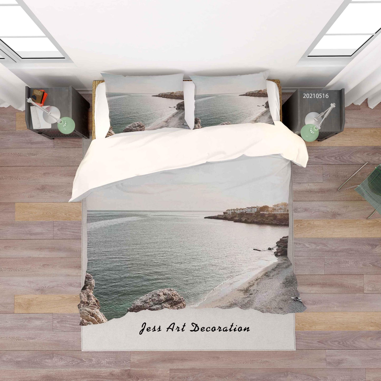 3D Beach Landscape Quilt Cover Set Bedding Set Duvet Cover Pillowcases 163