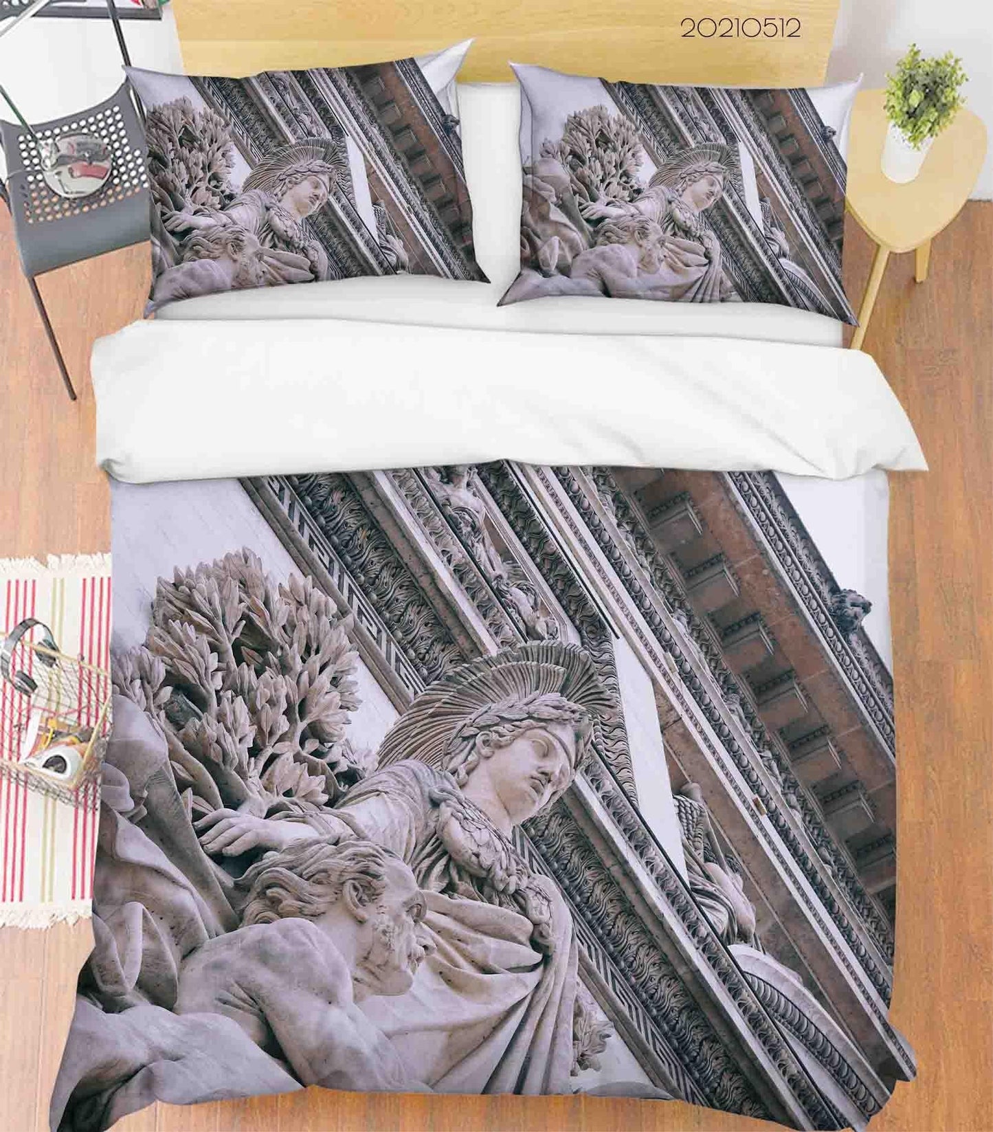 3D Architecture Art Sculpture Quilt Cover Set Bedding Set Duvet Cover Pillowcases 305