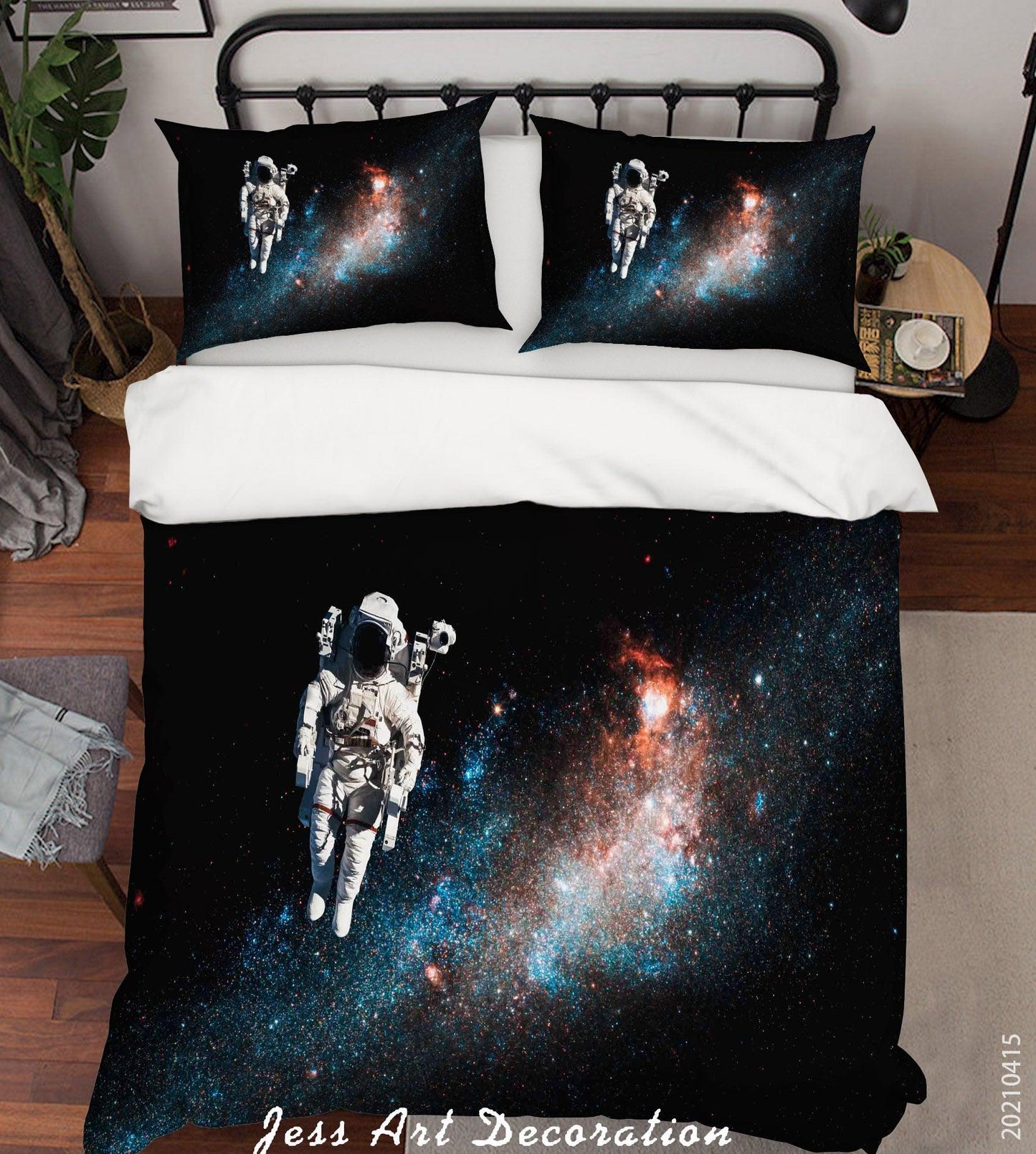 3D Abstract Space Astronaut Quilt Cover Set Bedding Set Duvet Cover Pillowcases 74