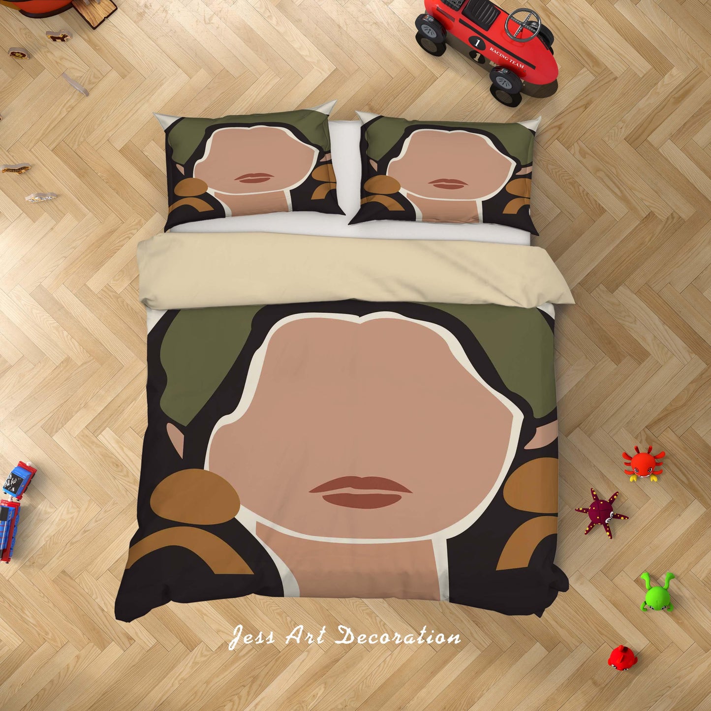 3D Beaauty Female Quilt Cover Set Bedding Set Duvet Cover Pillowcases SF13