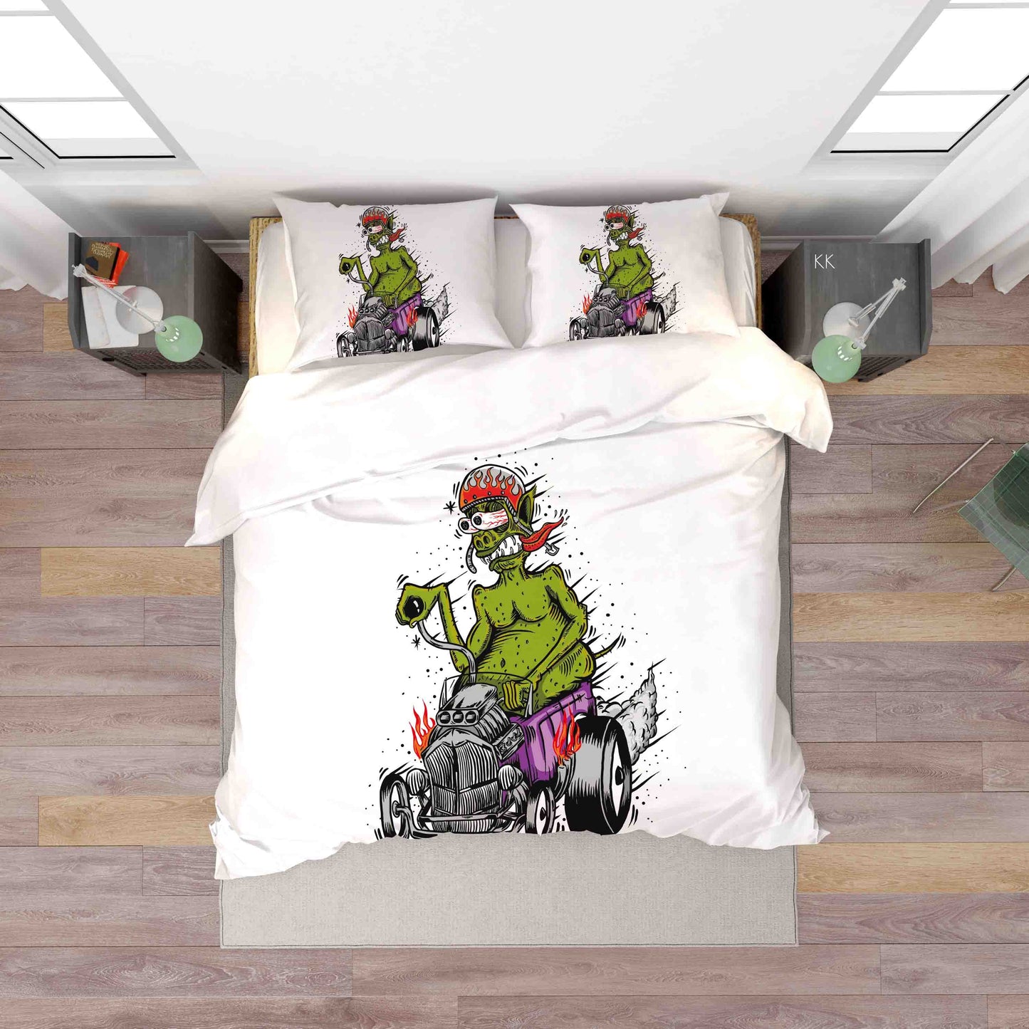 3D Automobile Wolf Wave Point Quilt Cover Set Bedding Set Duvet Cover Pillowcase 386