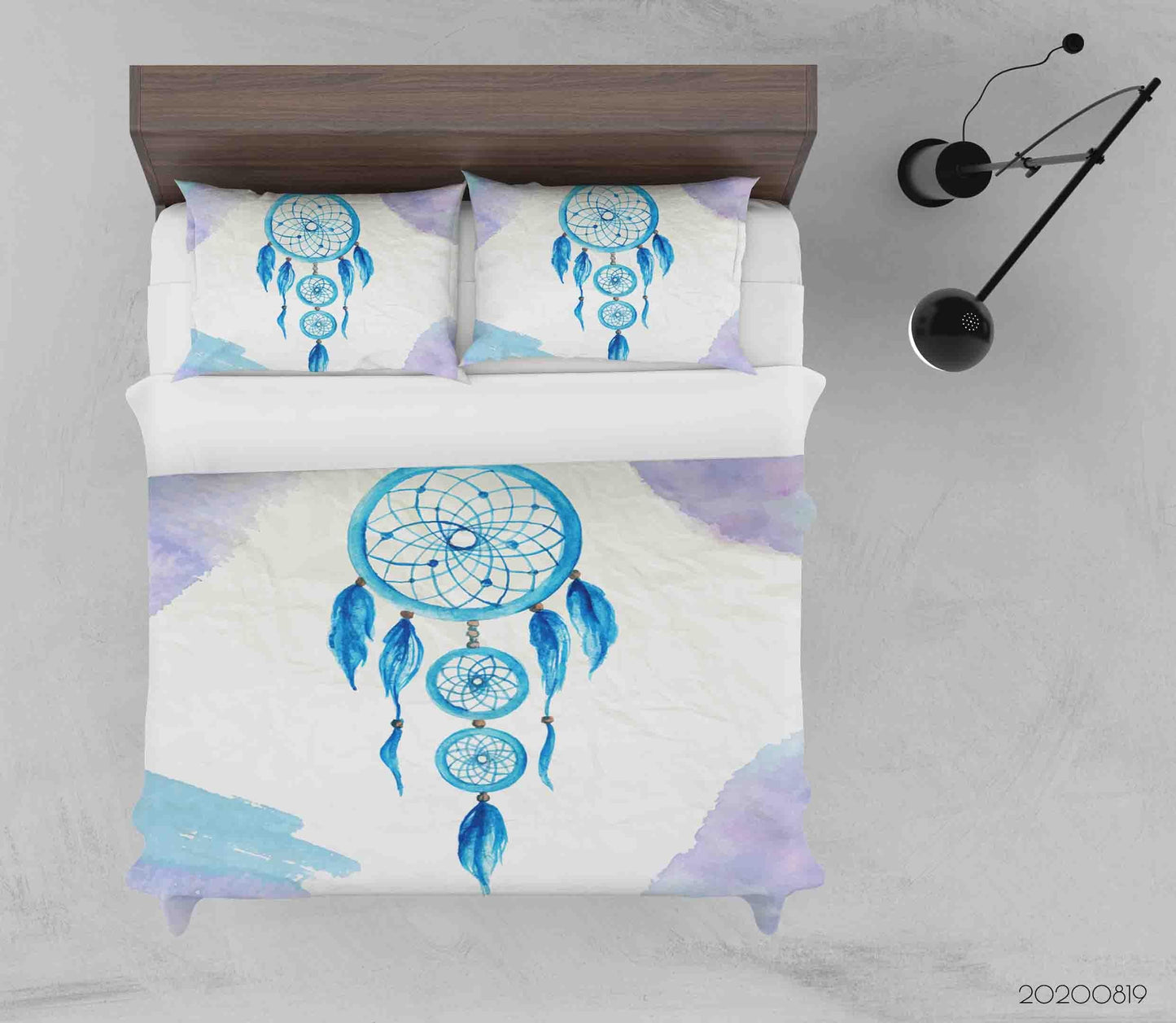 3D Blue Dreamcatcher Quilt Cover Set Bedding Set Duvet Cover Pillowcases LXL