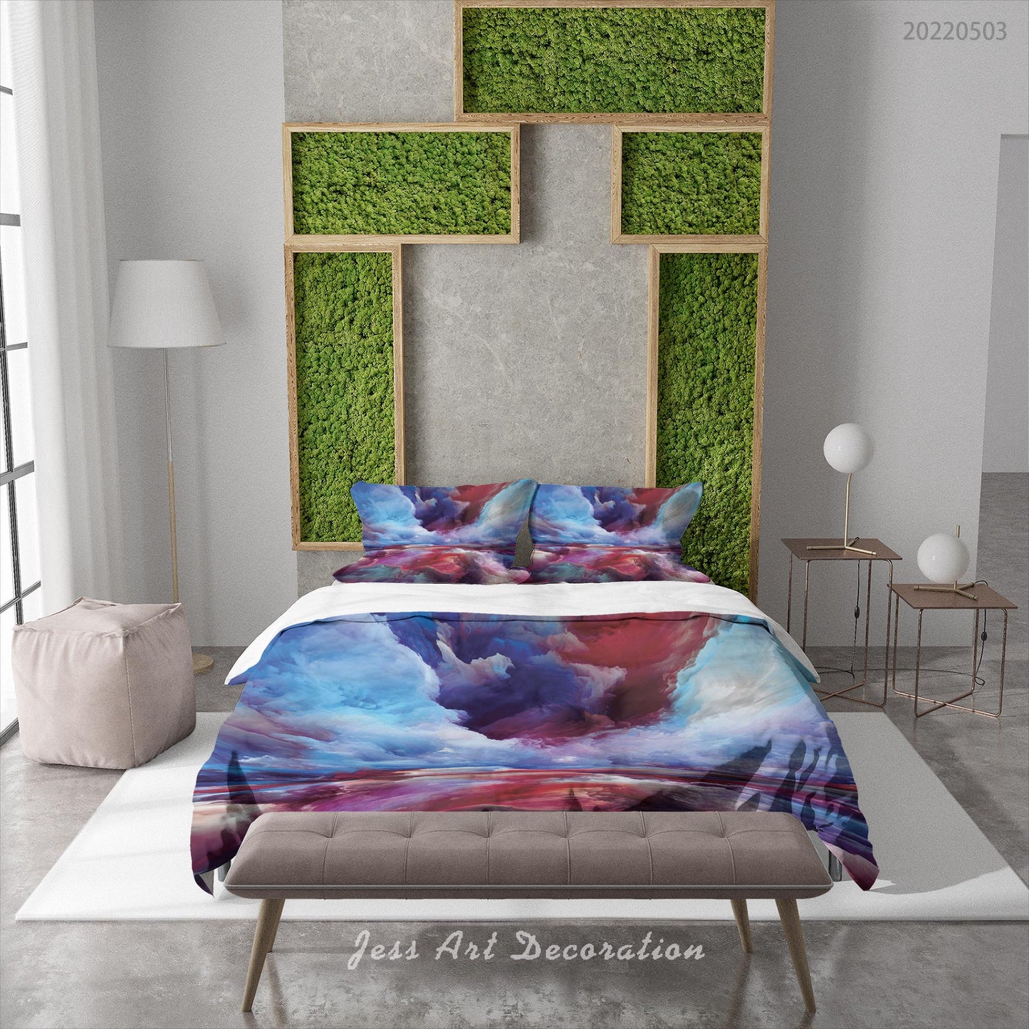 3D Abstract Wave Colours Quilt Cover Set Bedding Set Duvet Cover Pillowcase 561