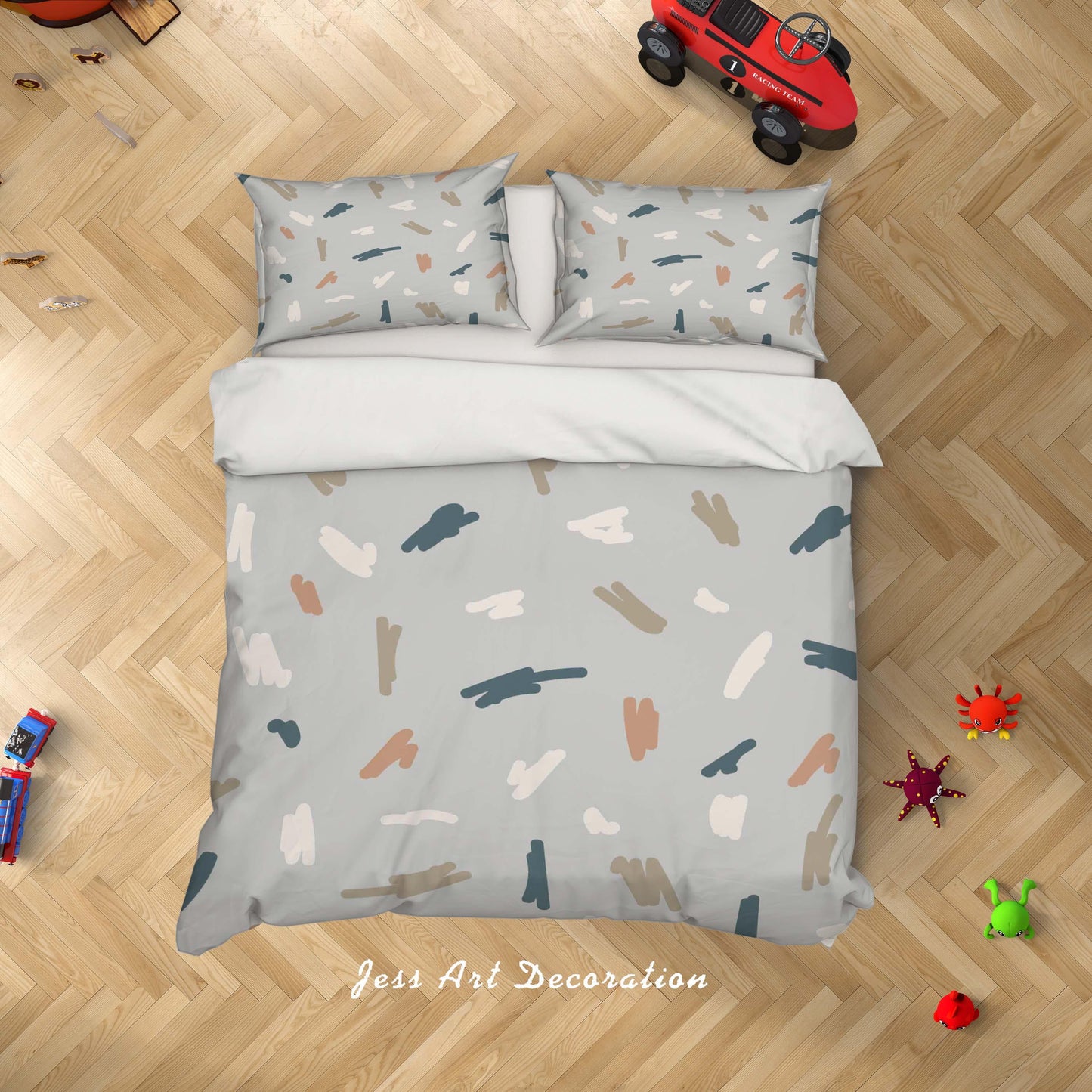 3D Abstract Grey Geometric Pattern Quilt Cover Set Bedding Set Duvet Cover Pillowcases A023 LQH