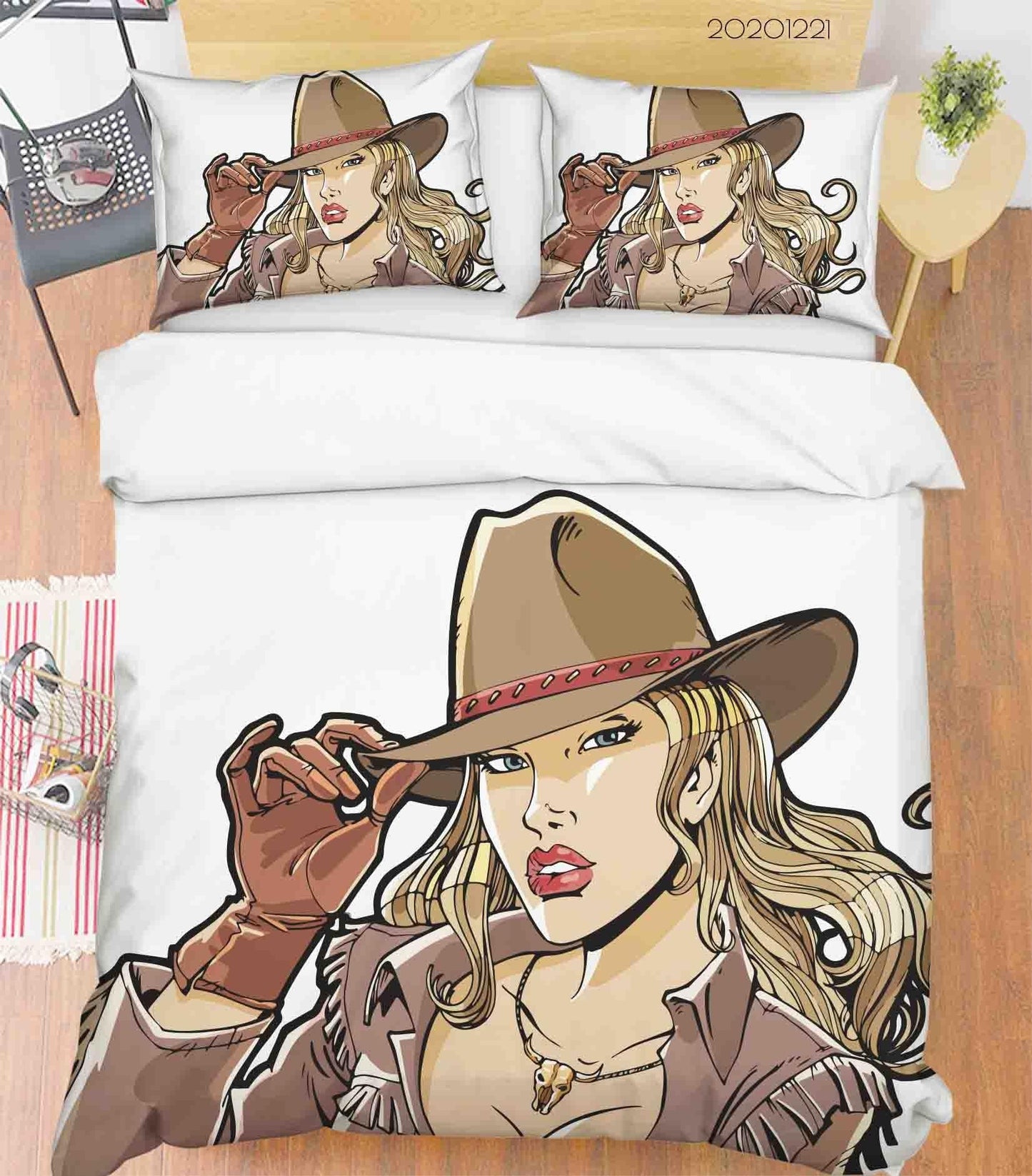 3D Beautiful Girl Quilt Cover Set Bedding Set Duvet Cover Pillowcases 181 LQH