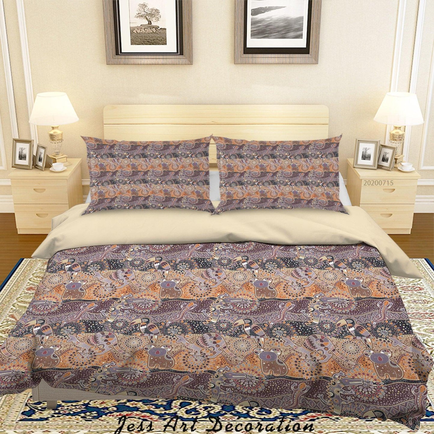 3D Abstract Vintage Floral Pattern Quilt Cover Set Bedding Set Duvet Cover Pillowcases WJ 3899
