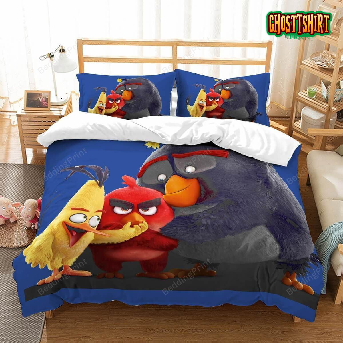 3D Angry Birds Duvet Cover Bedding Set
