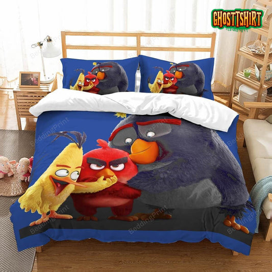 3D Angry Birds Duvet Cover Bedding Set