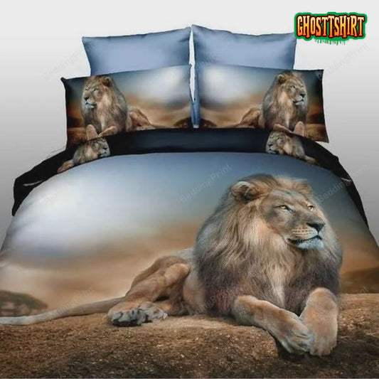 3D Animal Lion Bedding Set