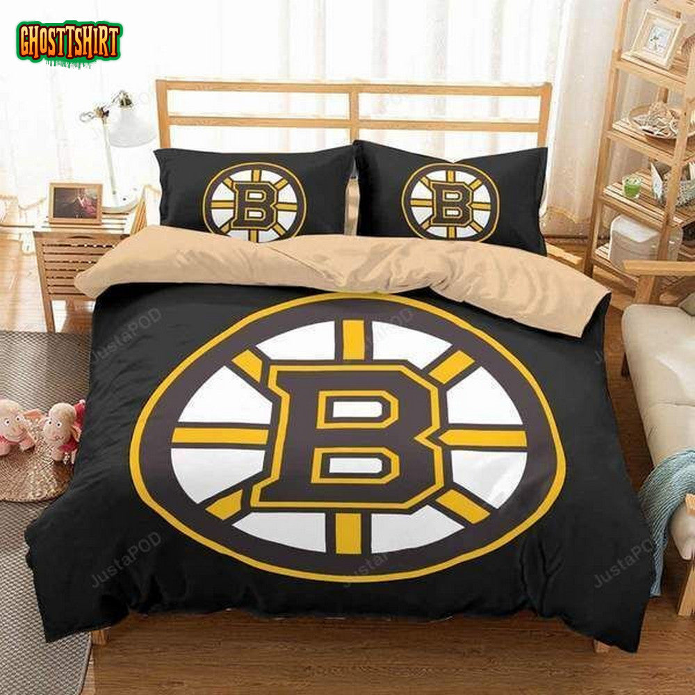 3D Boston Bruins Bedding Set