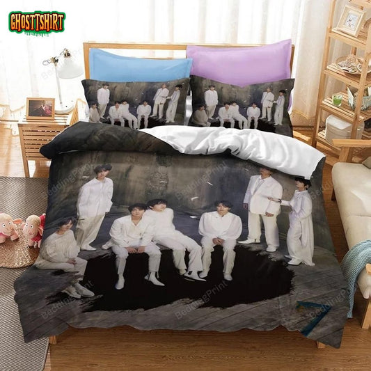 3D BTS Map Of The Soul 7 Photo Bedding Set