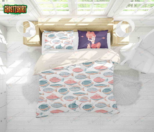 3D Cartoon Fish Bed Sheets Duvet Cover Bedding Set