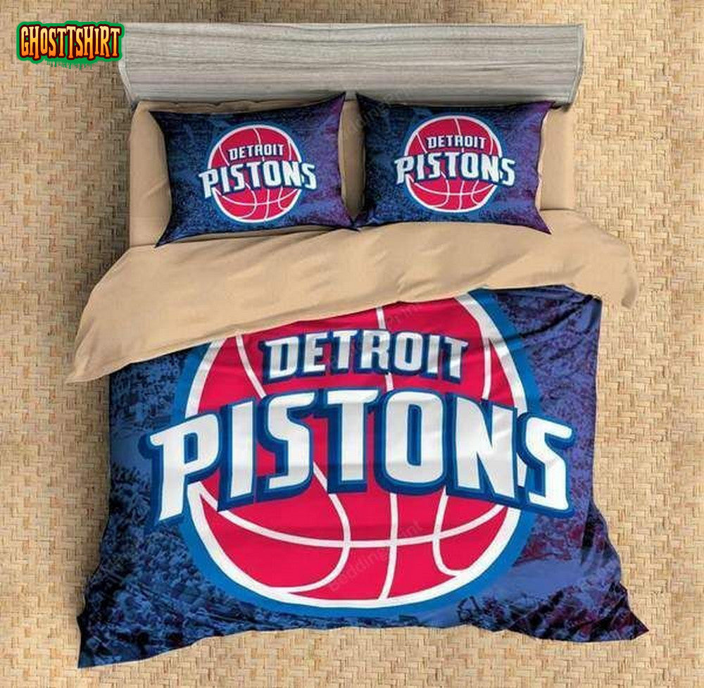 3D Customize Detroit Pistons Bedding Set