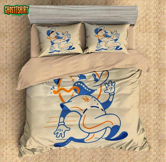 3D Customize New York Mets Duvet Cover Bedding Set