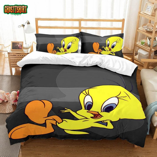 3D Customize Tweety Bird Et Et Bed 3D Customized Duvet Cover Bedding Set
