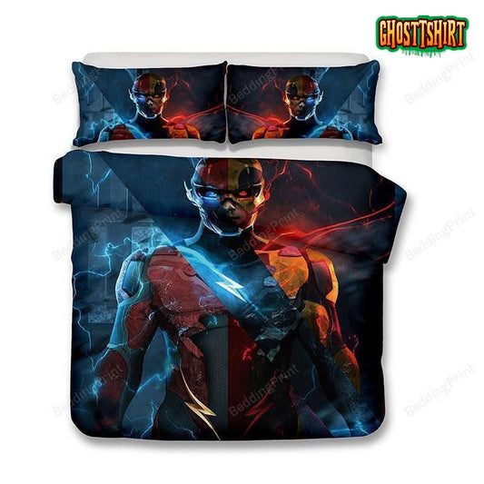 3D Dc Barry Allen The Flash Duvet Cover Bedding Set
