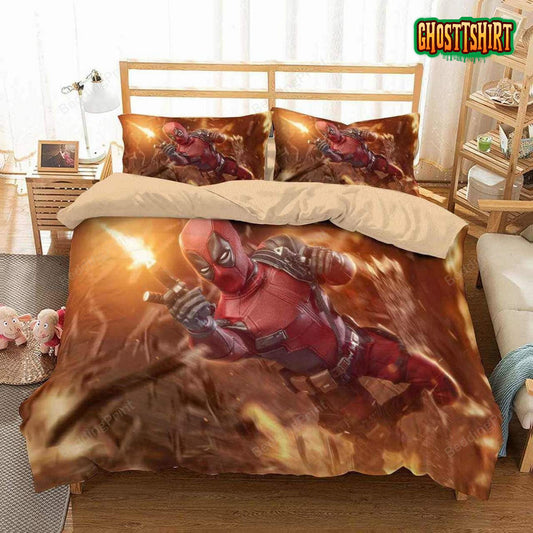 3D Deadpool Duvet Cover Bedding Set