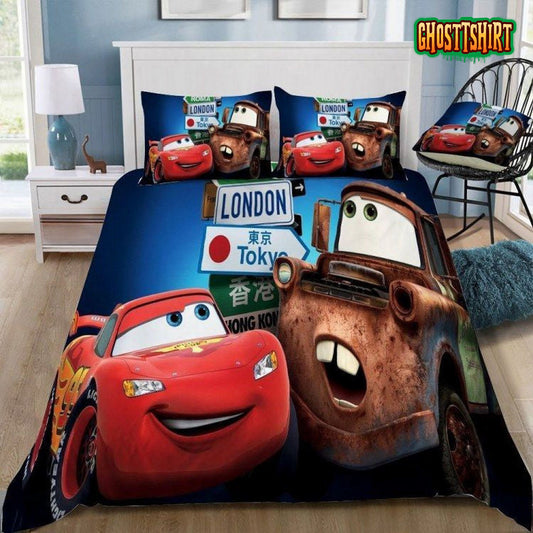 3D Disney Cars Animated Film Series Bedding Set