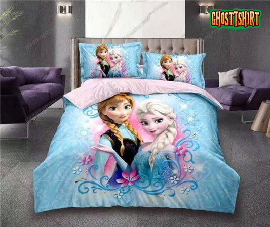 3D Disney Frozen Elsa Anna Princess Bedding Set