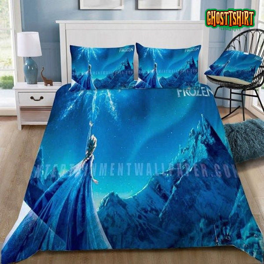 3D Disney Frozen Elsa The Lonely Ice Queen Bedding Set