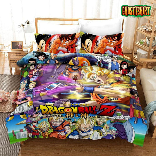 3D Dragon Ball Poster Duvet Cover Bedding Set