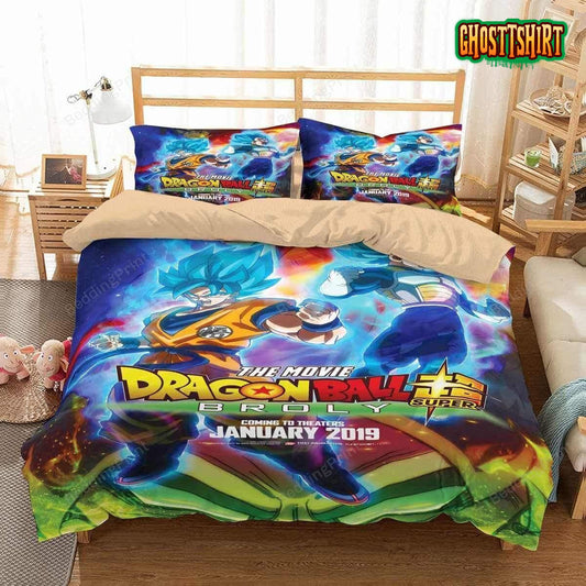 3D Dragon Ball Super Broly Duvet Cover Bedding Set