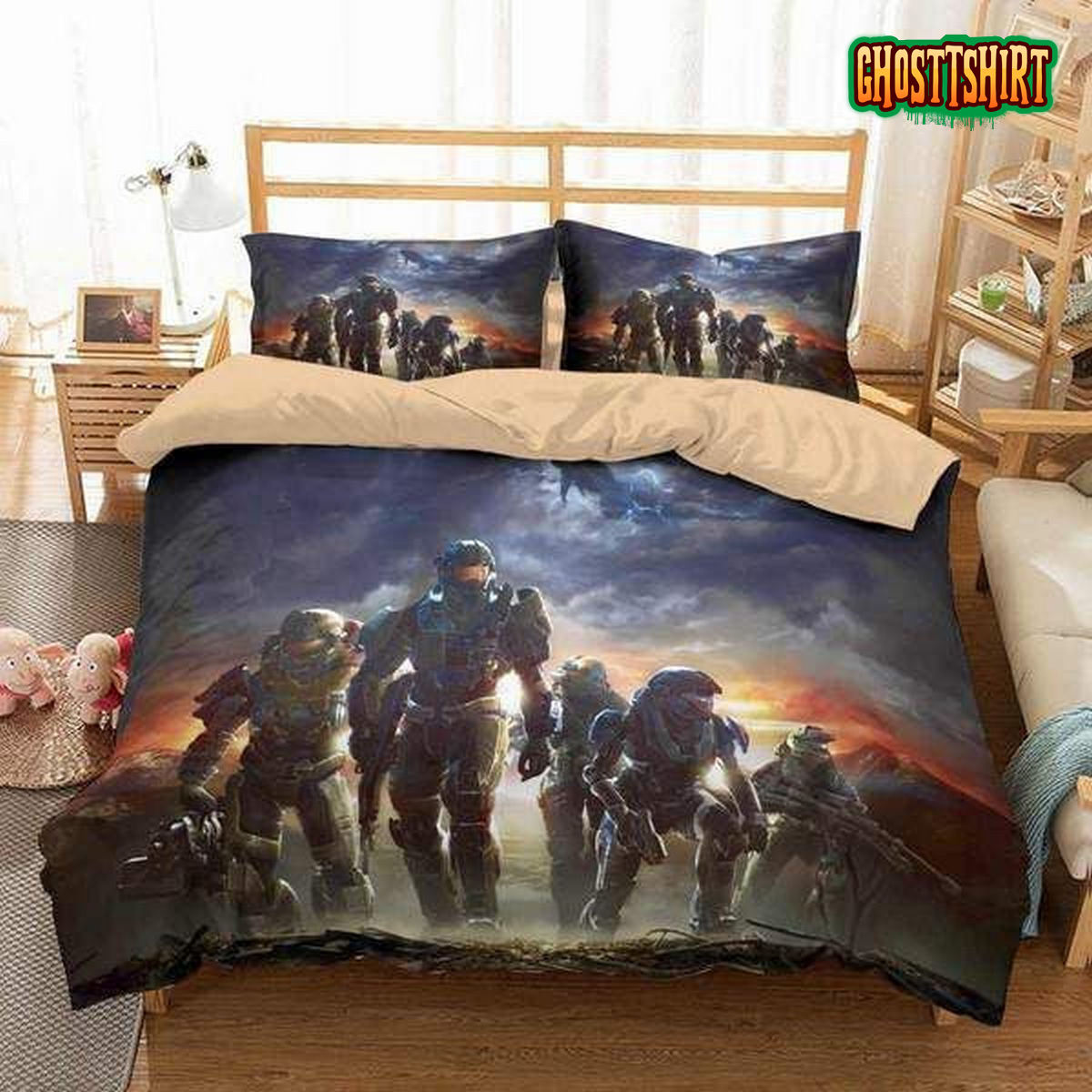3D Halo Duvet Cover Bedding Set