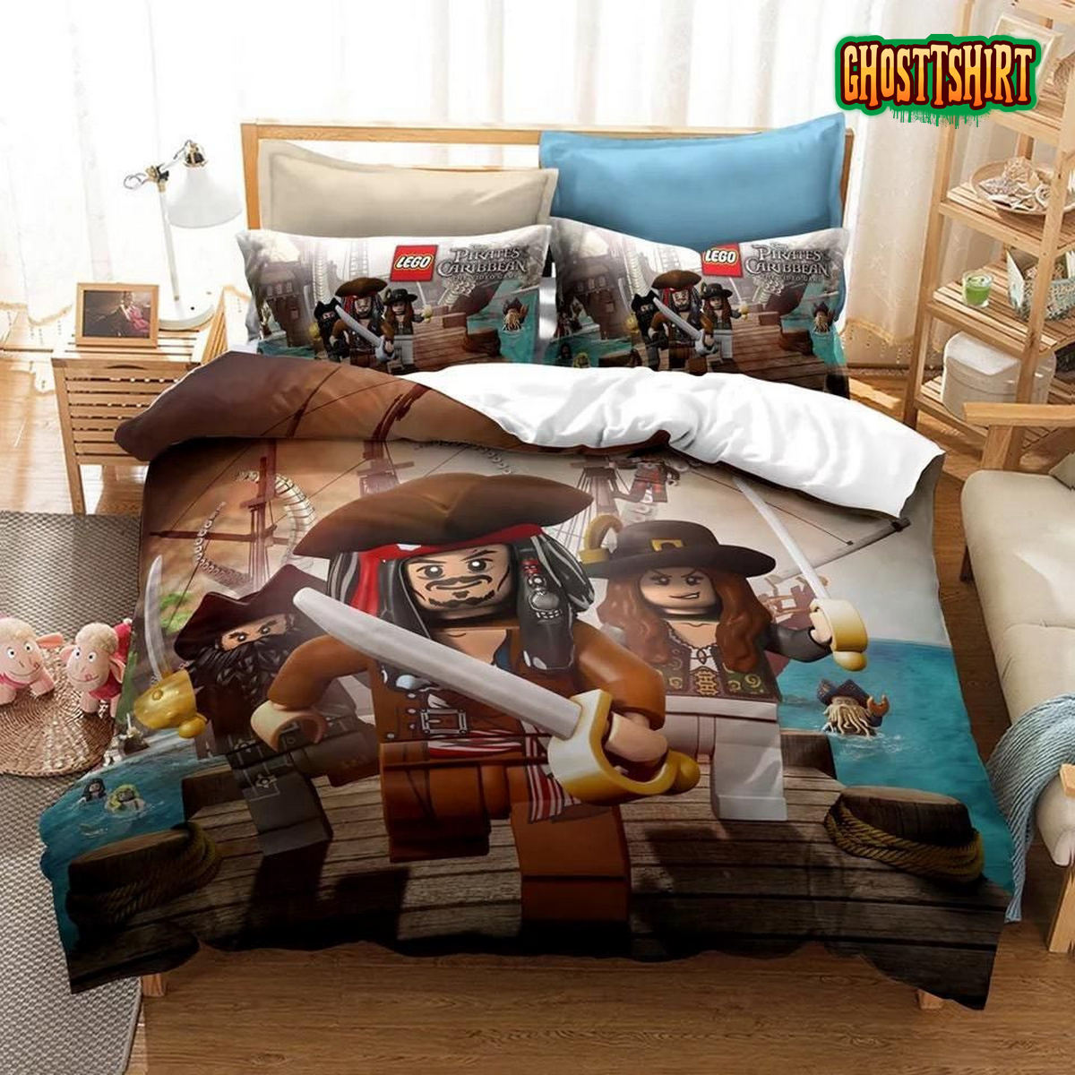3D Lego Pirates Of The Caribbean Bedding Set
