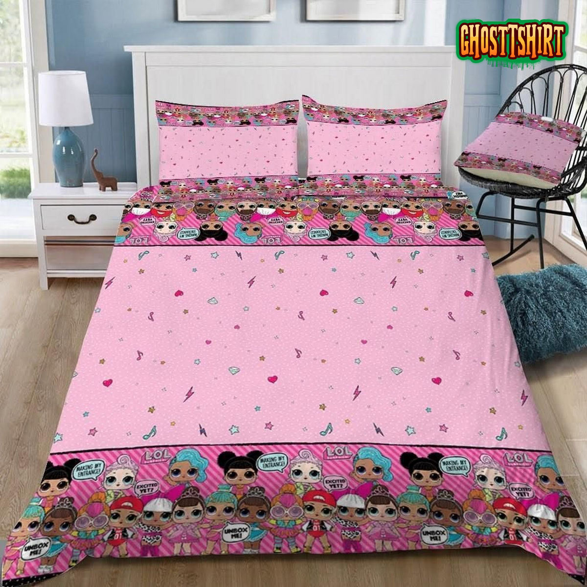 3D Lol Surprise Pink Bedding Set